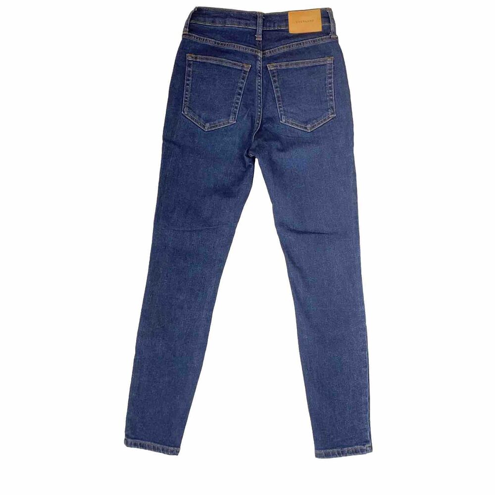 Everlane High Rise Ankle Skinny Jeans Medium Wash Blue Denim Size 24